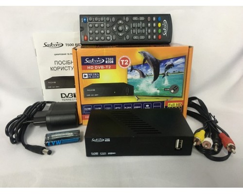 Цифровой эфирный тюнер Satcom T500 AVC