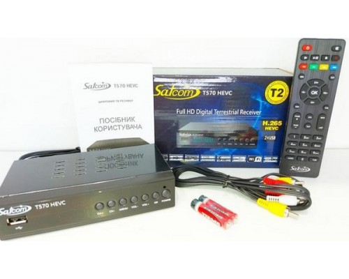 Цифровой эфирный тюнер Satcom T570 HEVC